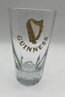 £22.84 • Buy Vintage Guinness Beer Pint Glass Gold Harp Logo Heavy Bottom RARE