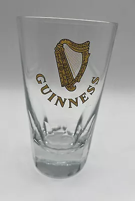 £22.84 • Buy Vintage Guinness Beer Pint Glass Gold Harp Logo Heavy Bottom RARE