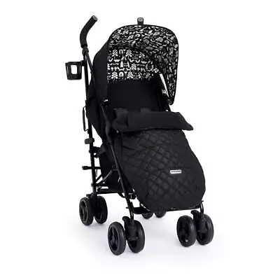 Cosatto Supa 3 Stroller Buggy 0-25kg Free Raincover & Footmuff Black Silhouette • £159.95