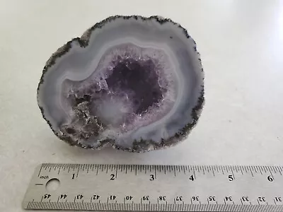 Amethyst Mexican Zacatecas Geode  Coconut  / Cut & Polished / W/agate • $49