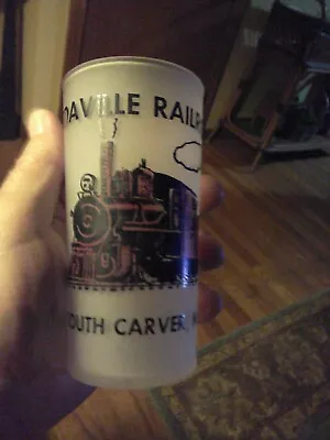 1940s Edaville Railroad So. Carver MA  Souvenir Frosted Glass  • $17.50