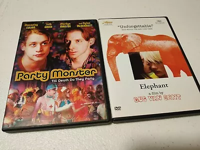 Party Monster Elephant DVD Lot OOP DVD Macaulay Culkin Marilyn Manson • $12