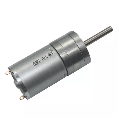 DC 6V/12V/24V JGA25-370 DC Geared Motor 12rpm-1360rpm Low Speed 25mm Long Axis • $6.35