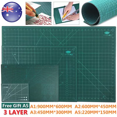 2PCS DIY A1 A2 A3 A5 Large Thick Self Healing Cutting Mat Double-Side Art Craft • $14.59