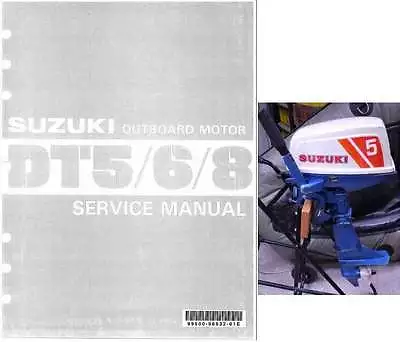 79-92 Suzuki DT5 DT5W DT6 DT8 2-Stroke Outboard Motor Service Repair Manual CD • $14.53