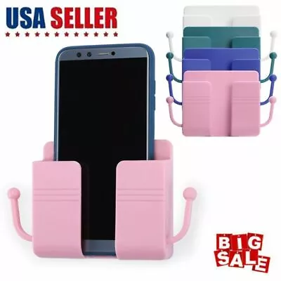 $5.85 • Buy Wall Mounted Storage Box Mobile Phone Plug Organizer Holder Remote Control Case