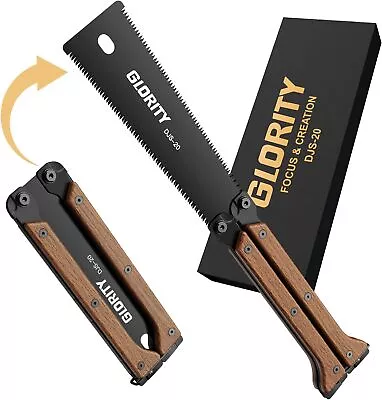 Japanese Pull Saw Foldable GLORITY 140mm Hand Saw With Double Edges Of 13/14 T • £34.22