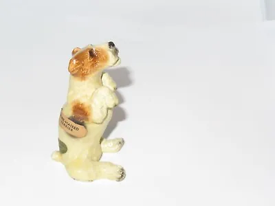 Vintage Mortens Studio Royal Design Begging Wire Hair Fox Terrier Dog Figurine • $26.10