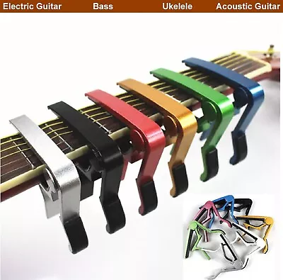 Premium Guitar Capo Quick Change Trigger Clamp For Guitar Banjo Ukulele Mandolin • $12.49