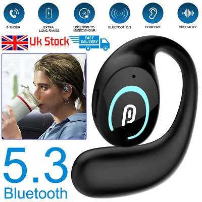 Open Ear Bluetooth Headset Air Conduction Headphones Wireless Earphones Sports • £8.49