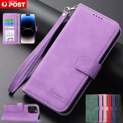 For IPhone 15 14 13 12 11 Pro Max XR XS 8 7 Plus Leather Wallet Case Flip Cover • $12.89