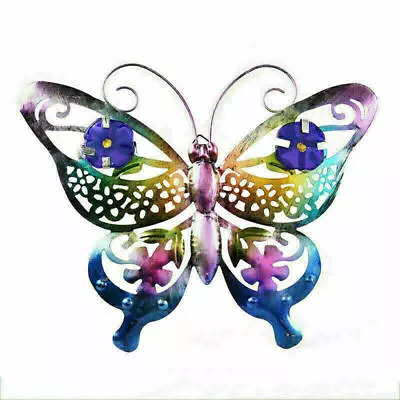 Large Metal Butterfly Garden Decorative Wall Art Fence Sculpture Ornament Gift • £9.29