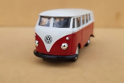 Welly 1963 Volkswagen T1 Bus Red White #58166 Classic Kombi Split Window Diecast • $8