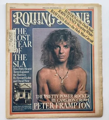 VTG Rolling Stone Magazine April 22 1976 Issue 211 Peter Frampton Cover • $19.95