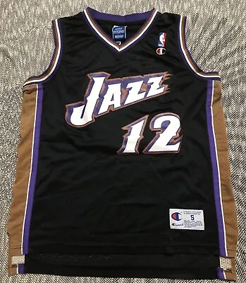 Vintage Champion Utah Jazz # 12 John Stockton NBA Jersey Size S • $54.99