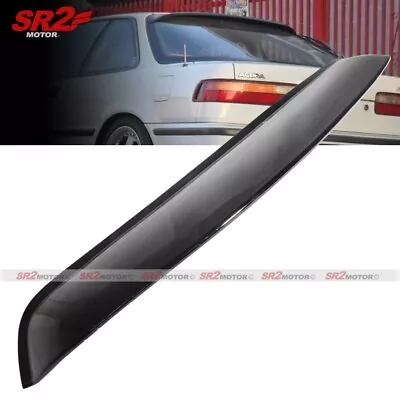 Rear Roof Spoiler Window Visor Glossy Black Wing Fits 90-93 Acura Integra Coupe • $43.99