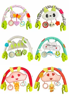 LADIDA Baby Activity Toy Play Arch With 3 Educational Toys Rattle Mirror Teether • £9.99