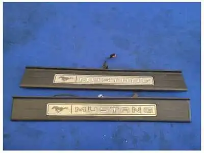 2015-2023 Ford Mustang GT S550 Pair Door Sill Plates Lighted Scuff 2494 • $74.99