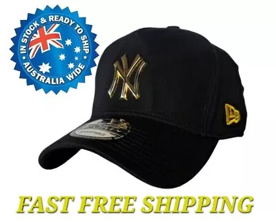 Ny New York Yankees Mbl New Era 9forty Black & Gold Snapback Cap Hat La Nba • $35