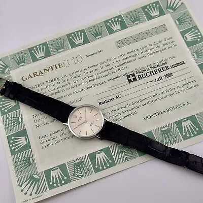 Vintage Rolex Cellini - Ref. 4122 - 18k Solid Gold - Men’s Watch - With Papers • $2300