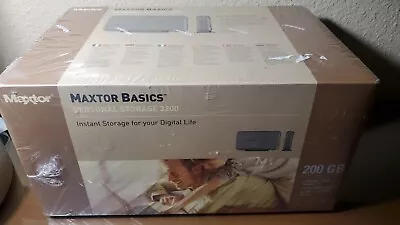 Maxtor Basics Personal Storage 3200 200 GB External Hard Drive - NEW & SEALED • $23.99