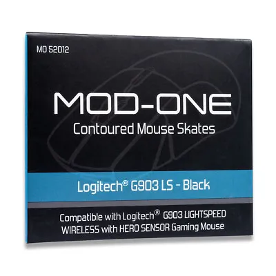 MOD-ONE Contoured Mouse Skates For Logitech G903 LS Black • $7.99