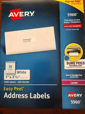 Avery Easy Peel Address Label - White (5960) • $30