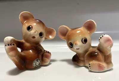 Vintage Victoria Ceramics Bear Salt & Pepper 1950s Japan • $12