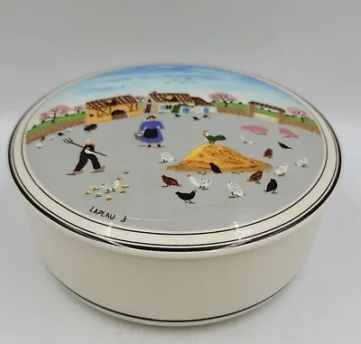 Villeroy And Boch Design Naif Laplau Candy Trinket Box With Lid Folk Art • $18