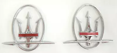 Ch/red 2 Side Rear Emblem Logo Badge Fit Maserati Ghibli Quattroporte Levante • $41