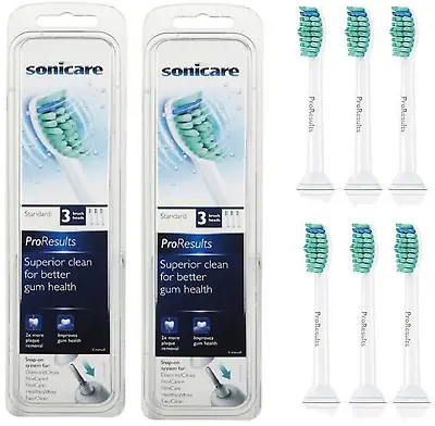 6X Philips Sonicare ProResults HX6013 Replacement Toothbrush Brush Heads New • $16.50
