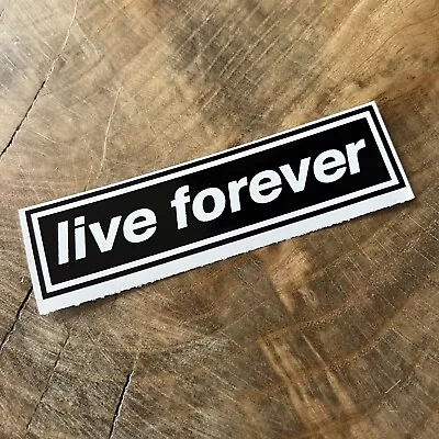 Oasis Live Forever Vinyl Sticker By Casual Guitar Picks • £2.14