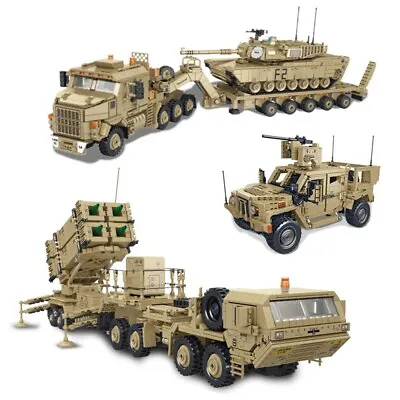 Classic US Military Vehicle Army Collection Building Blocks Toy Bricks Model Set • $358.98