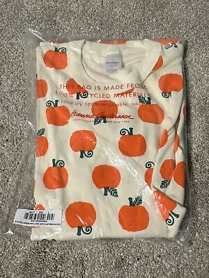 L - Hanna Andersson Women’s PJ Organic Cotton  Top Halloween Jack O Lantern • $29.99