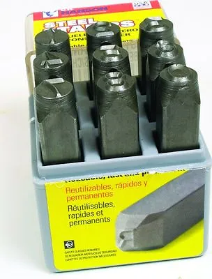 New Ch Hanson 20541 Usa Made Quality 1/8  Steel Number Stamp Marking Set 5499397 • $10.49