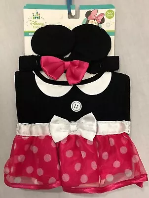 Disney Baby Minnie Mouse 0-12 Months Headwear And Bib Set  - NEW!! • $10