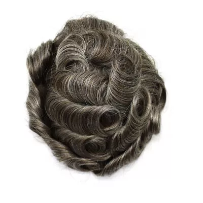 Full Swiss Lace Mens Toupee All Lace Hair Replacement System Unit Hairpiece US • $219