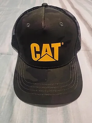 Caterpiller Cat Trucker Cap Night Camo/Camo One Size Mens • $21