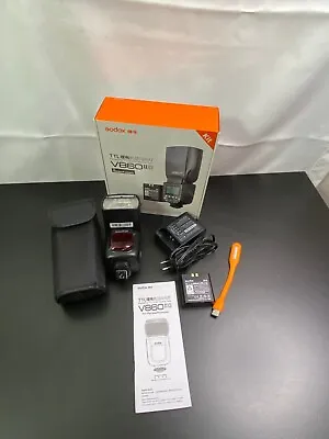 $79.99 • Buy Godox V860IIC Auto Flash Function GN60 2.4G TTL Wireless Li-ion Camera Flash Kit