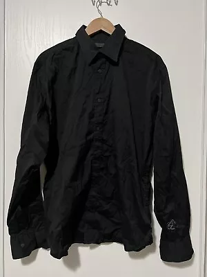 G Star Raw Shirt Mens Size XL Black Western Logo Spellout • $20.88