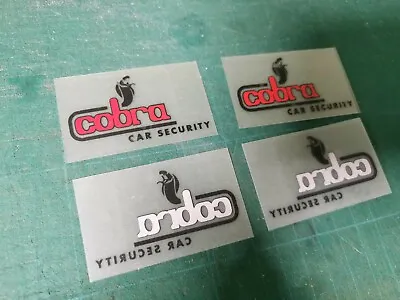 $10.54 • Buy Egovinyls Cobra Alarm Vinyl Decal X4 Sticker Vinyl Adesivi Autocollant ステッ