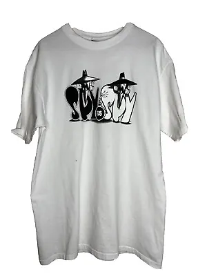 Mad T- Shirt Mens Size XL Spy Vs Spy Graphic White Single Stitch Scene Not Heard • $100