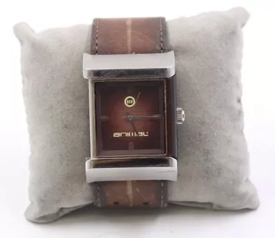 ANIMAL Tornado Brown Leather Cuff Strap Quartz Wristwatch Spares/Repairs - N43 • £12.99