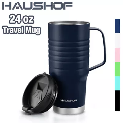 $18.99 • Buy HAUSHOF 24 Oz Vacuum Insulated Travel Mug Cola Travel Mug Double Wall Travel Mug