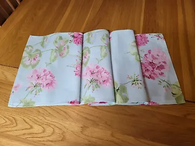 Handmade Table Runner 4ft Laura Ashley Geranium Pale Topaz (Duck Egg) Fabric 48  • £9.99