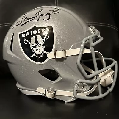 Oakland Raiders #75 Howie Long Signed Full Size Replica Helmet Beckett Cert • $224.99