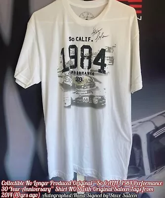 Saleen Perf 30yr Anniv 1984 Shirt Nos Frm 2014 Nos Autographed By Steve S Ford • $165