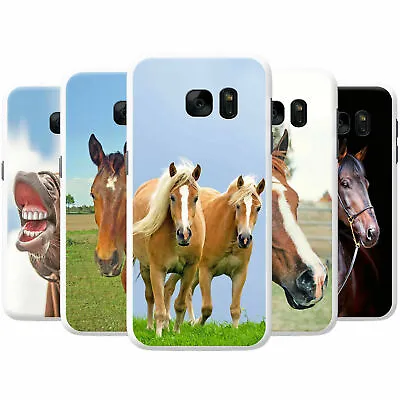 Beautiful Elegant Brown Horses Snap-on Hard Case Phone Cover For Samsung Phones • £4.95