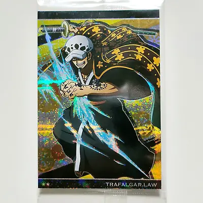 One Piece Card Trafalgar Law No.10-11 Holo Rare BANDAI Wafer 2021 • £4.34