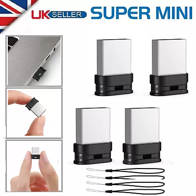 4Pack Mini USB Memory Stick Flash Pen Drive U Disk Storage Backup PC/Mac/Tablet • £19.99